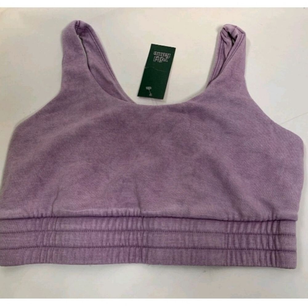 NEW Wild Fable Purple Lavender Sweatshirt Sports Bra Medium Nwt Womens Lounge - Picture 4 of 9